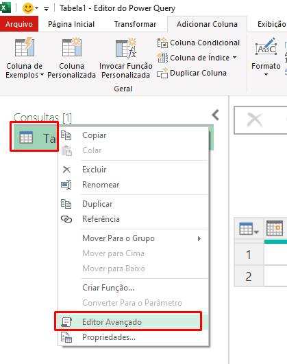 Ebitor avançado do Power Query - linguagem m  - Joviano