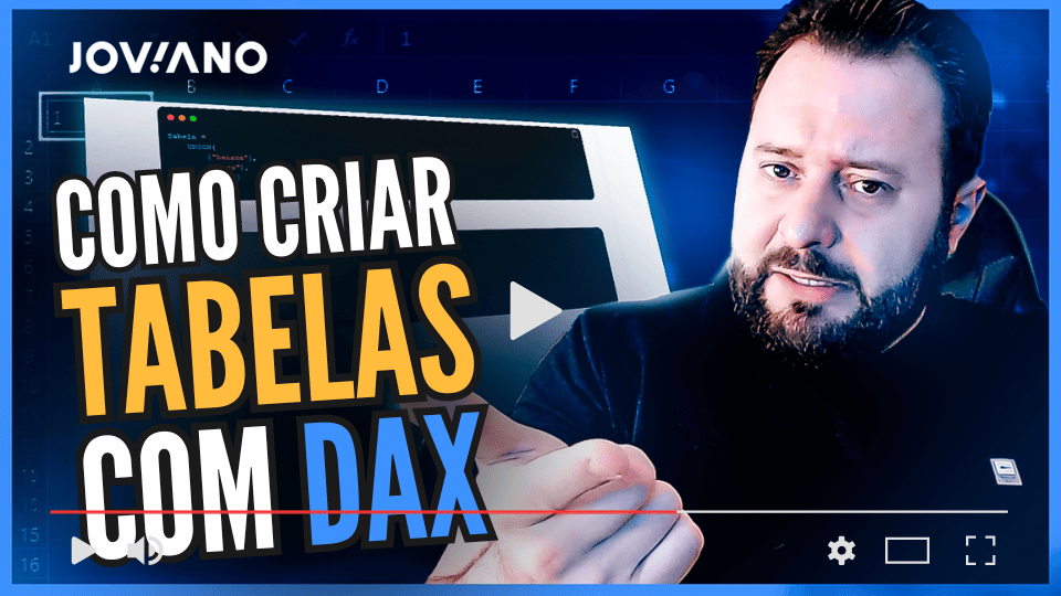 como criar tabela com dax