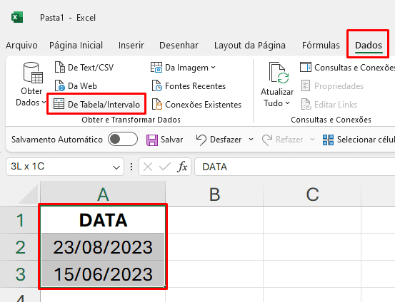 Importar tabela do Excel para o Power Query  - Joviano
