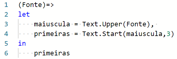 power query criando função personalizada