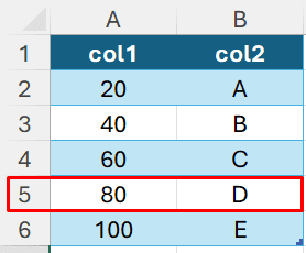 tabela no excel