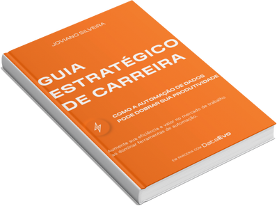 Livro Guia Estratégico de Carreira com capa laranja.